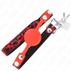 Silikona bumbu mute ar 4 cm diametru, 2. modelis ar slēdzeni 60 x 2 cm