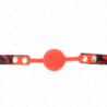 Bâillon à Boule 4 Cm En Silicone Modèle 2 Avec Cadenas 60 X 2 Cm