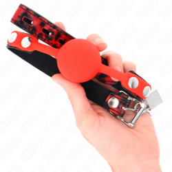 Kamuoliuko užkimštukas 4 cm silikoninis modelis 2 su užraktu 60 X 2 cm