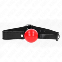 Bavaglio A Sfera 4 Cm Morbido In Tpe Modello 1 66 X 2.5 Cm Regolabile 41-61 Cm