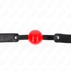 Bavaglio A Sfera 4 Cm Morbido In Tpe Modello 1 66 X 2.5 Cm Regolabile 41-61 Cm