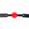 4 Cm Mīksta Tpe Bumbas Mute Ar Fiksatoru Modelis 1 66 X 2.5 Cm Regulējams 41-61 Cm
