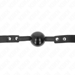 Bavaglio A Sfera 4 Cm Morbido In Tpe Modello 3 60 X 2 Cm Regolabile 37-52 Cm