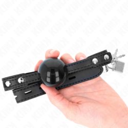 Bâillon à Boule 4 Cm Doux En Tpe Modèle 3 60 X 2 Cm Ajustable 37-52 Cm