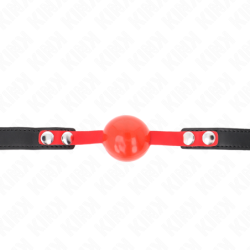 Bâillon à Boule 4 Cm Doux En Tpe Modèle 4 60 X 2 Cm Ajustable 37-52 Cm