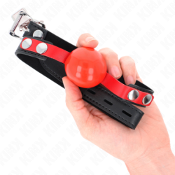 Bâillon à Boule 4 Cm Doux En Tpe Modèle 4 60 X 2 Cm Ajustable 37-52 Cm