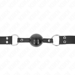 Mordaça De Bola 4 Cm Suave E Sólida Com Correia De Poliuretano 62 X 2.5 Cm Ajustável 42-58 Cm