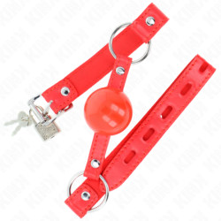 4 cm TPE bumbuļmutes aizbāznis ar sarkanu slēdzeni 60 x 2 cm