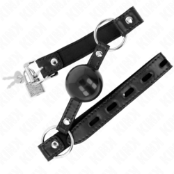 Bâillon à Boule 4 Cm Tpe Noir 60 X 2 Cm