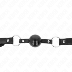 Bâillon à Boule 4 Cm Tpe Noir 60 X 2 Cm