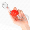 Museruola a Sfera Rossa in PVC Trasparente Regolabile
