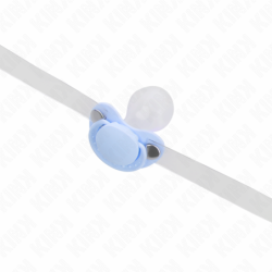 Bâillon Forme Sucette 5.5 X 4 Cm Céleste Ajustable 43-60 Cm