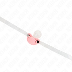 Žinduko formos kamuolys burnai 5.5 X 4 Cm Rožinis Reguliuojamas 43-60 Cm