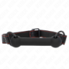Bâillon en Forme d'Os avec Sangle Similicuir Noir Réglable 41-57 Cm