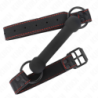 Mordaza Forma De Hueso Con Correa Polipiel Negro Ajustable 41-57 Cm