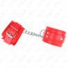 Lisice s 3 D-prstena Podesive Crvene 17,5-25 cm X 6 cm