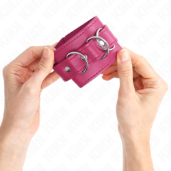 Roosad reguleeritavad käerauad 3 D-rõngaga 17,5–25 cm x 6 cm