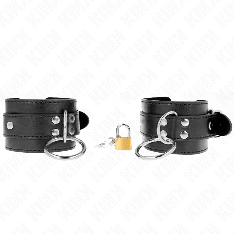 Algemas Com Bloqueio De Cadeado Em Anéis Preto Ajustável 20-28 Cm X 5.5 Cm
