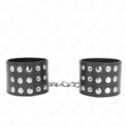 Algemas Com Fecho De Pressão Ajustável Preto 19-24 Cm X 5.5 Cm