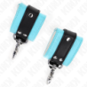 Algemas Com Fecho Premium Preto / Azul Ajustável 21-28 Cm X 5.5 Cm