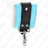Algemas Com Fecho Premium Preto / Azul Ajustável 21-28 Cm X 5.5 Cm