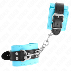 Sinised reguleeritavad haakidega käerauad voodriga 20-28 cm x 5,5 cm
