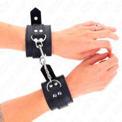 Pulseiras com Tachas Pretas 35 X 6 Cm