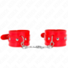 Pulseiras com Tachas Vermelho Ajustável 23-33 Cm