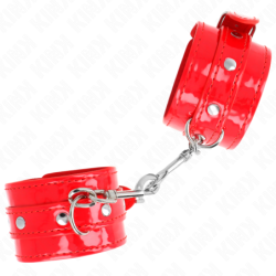 Pulseiras com Tachas Vermelho Ajustável 23-33 Cm