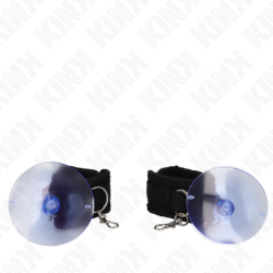 Menottes à Ventouse Noir Réglable 29-40 Cm X 5 Cm