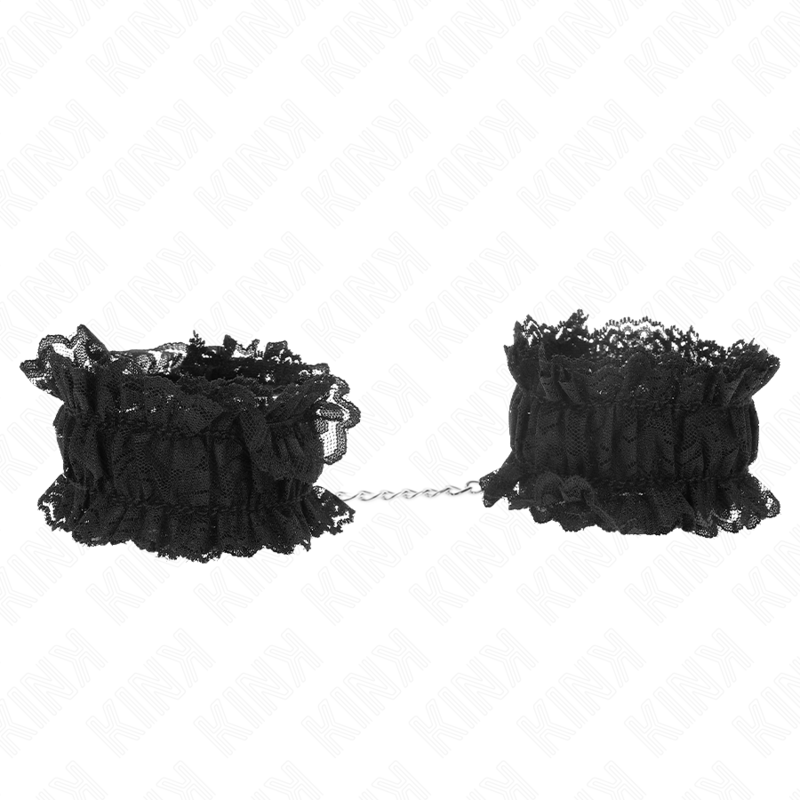 Muñequeras Elásticas De Encaje Negro