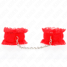 Pulseiras Elásticas De Renda Vermelha