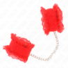 Pulseiras Elásticas De Renda Vermelha