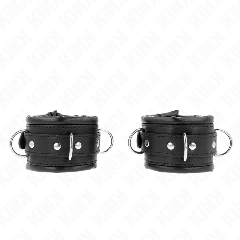 Tunga handledsremmar med svart foder, justerbara 20-30 cm x 6 cm
