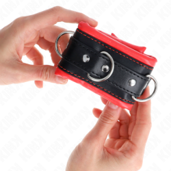 Algemas Estilo Heavy Forro Vermelho Ajustável 20-30 Cm X 6 Cm