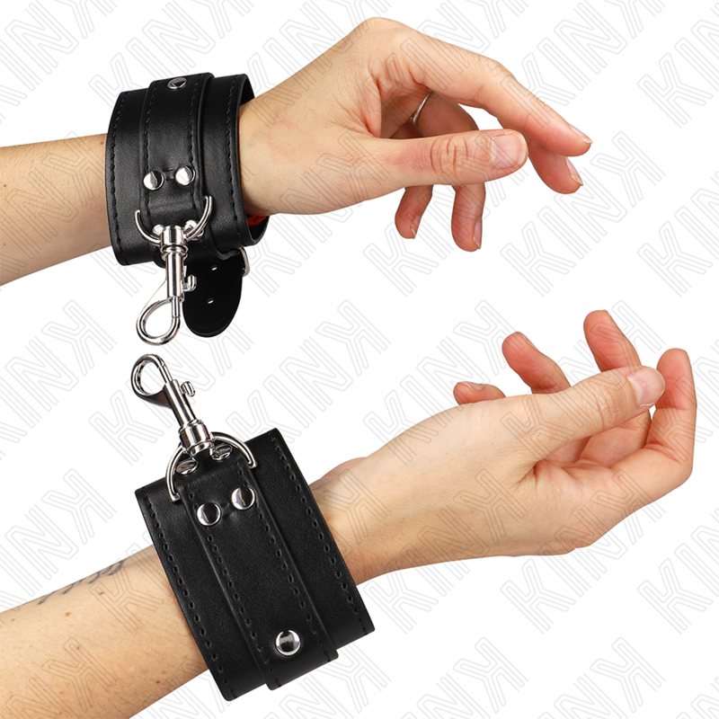 Algemas Estilo Masmorra Com Fechadura Preto Ajustável 21-28 Cm X 5.5 Cm
