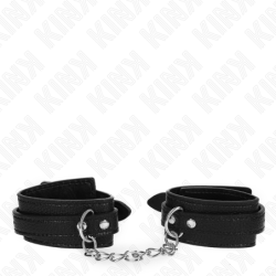 Muñequeras Estilo Serpiente Negro Ajustable 20-28 Cm X 5.4 Cm