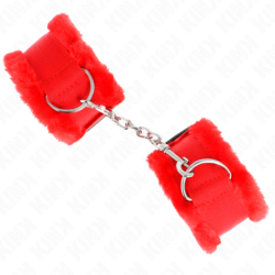Polsini Foderati Rosso Regolabile 17-31 Cm X 7 Cm