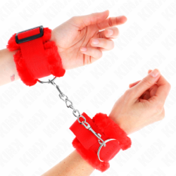 Polsini Foderati Rosso Regolabile 17-31 Cm X 7 Cm