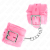Algemas Forradas Com Orifícios Quadrados Rosa E Correia Rosa Ajustável 17-29 Cm X 6 Cm