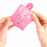 Algemas Forradas Com Orifícios Quadrados Rosa E Correia Rosa Ajustável 17-29 Cm X 6 Cm