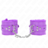 Algemas Forradas Com Orifícios Quadrados Violeta E Correia Violeta Ajustável 17-29 Cm X 6 Cm