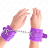 Algemas Forradas Com Orifícios Quadrados Violeta E Correia Violeta Ajustável 17-29 Cm X 6 Cm