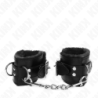 Algemas Forradas Pretas Com Correia Preta Ajustável 20-29 Cm X 5.5 Cm