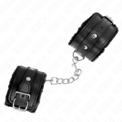 Premium voodriga mustad käerauad reguleeritava musta rihmaga 17-29 cm x 6 cm