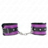 Forede Premium Håndledsmanchetter Sort Med Violet/Sort Justerbar Rem 17-29 Cm X 6 Cm