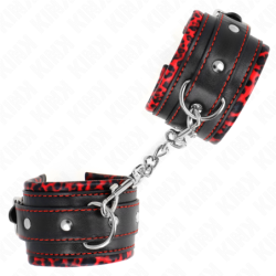 Polsterdatud Käerauad Punane / Must Reguleeritav 17-29 Cm X 6 Cm