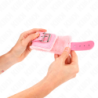 Manette Foderate Rosa Con Cinturino Rosa Regolabile 20-29 Cm X 5.5 Cm