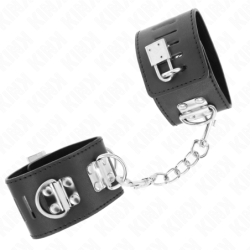 Algemas Multiposição Com Fecho Cadeado Preto Ajustável 16-23 Cm X 5.5 Cm