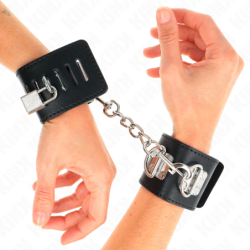 Algemas Multiposição Com Fecho Cadeado Preto Ajustável 16-23 Cm X 5.5 Cm